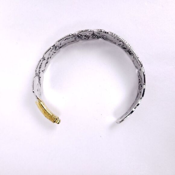 Feather Cuff Bracelet Silver Gold Boho Chic Western‎ Style Medium Large - Picture 4 of 8